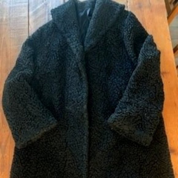 Vintage Mod Faux Fur Mod Style Coat, Like New L/XL - Picture 2 of 8